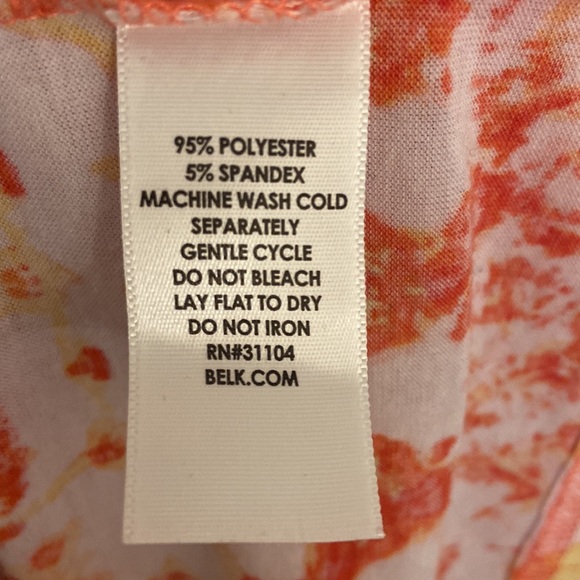 EUC Kim Rogers Plus Short Sleeve Tie Front Top, size 2x - Picture 3 of 6